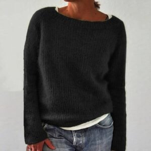 Black knit sweater
