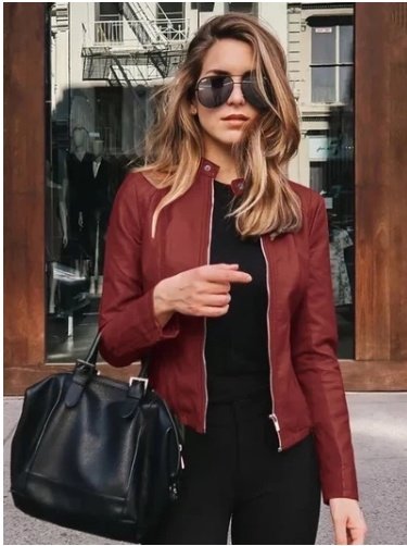 Red suit jacket