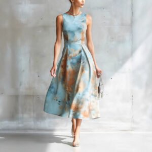 Effortless Chic Sleeveless Midi Dress for California Summers