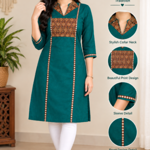 Teal blue tunic