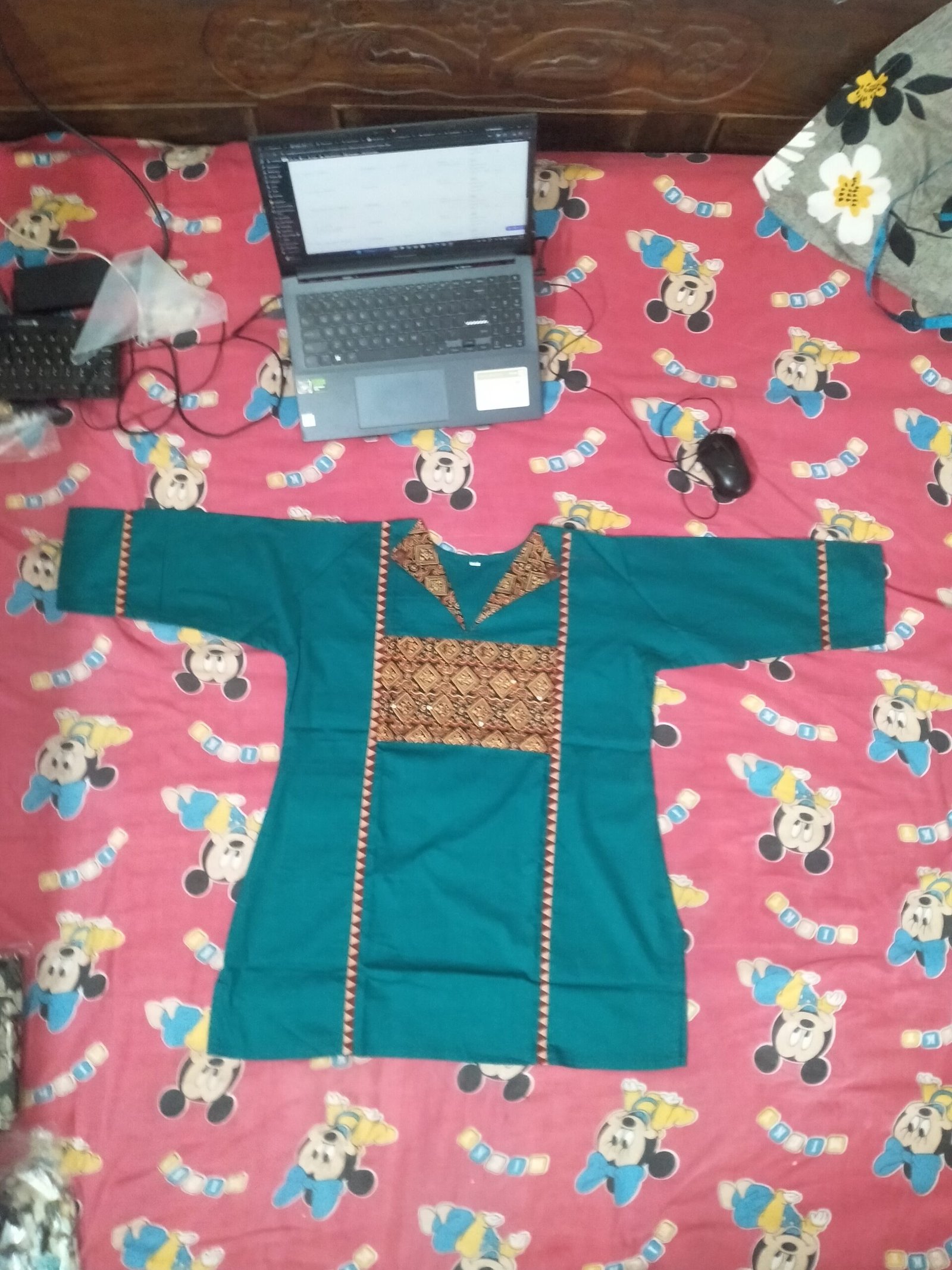 teal blue tunic