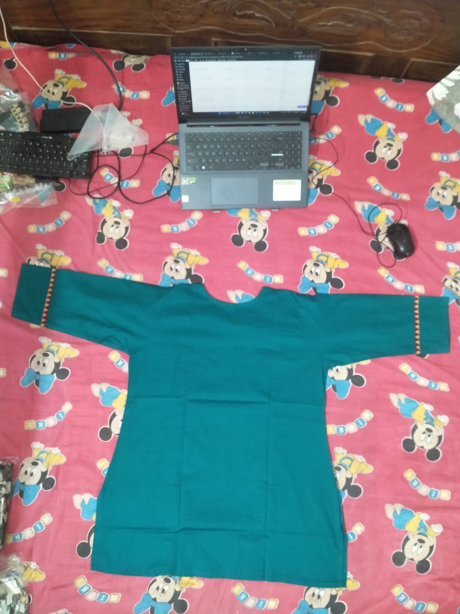 teal blue tunic