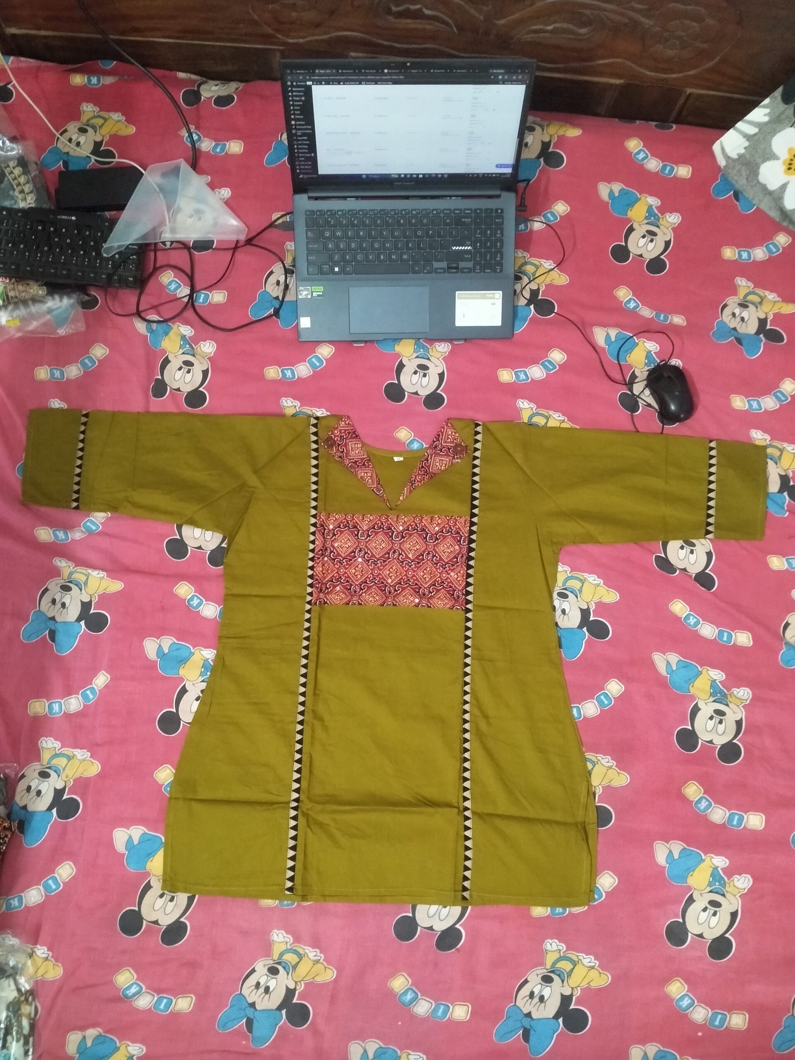 olive green tunic