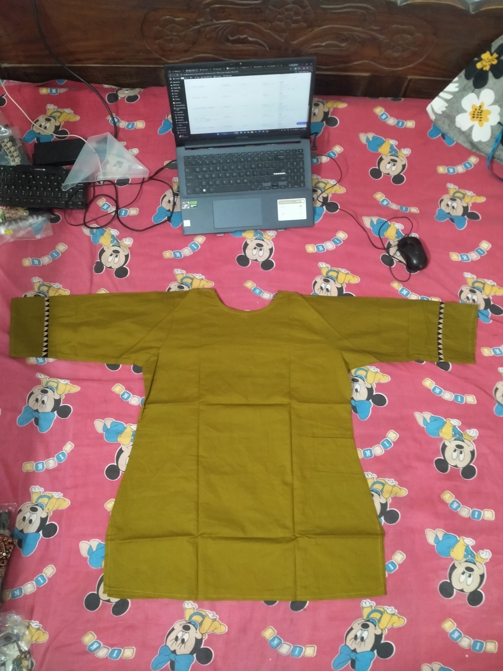 olive green tunic