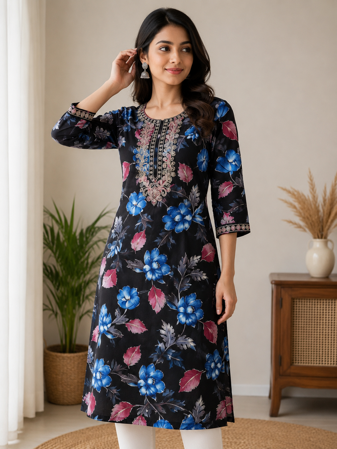 floral print kurti